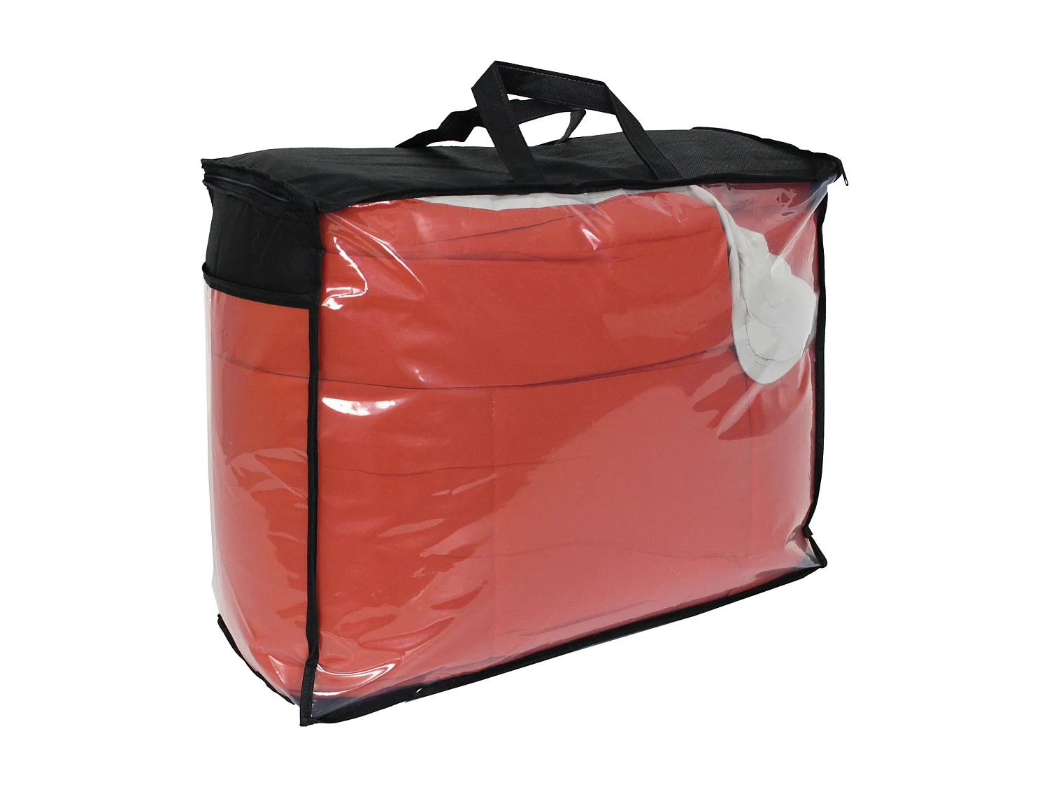 Couette hiver 200x200 cm COCOON BICOLORE Gingembre/Galet garnissage fibre polyester 400 g/m2