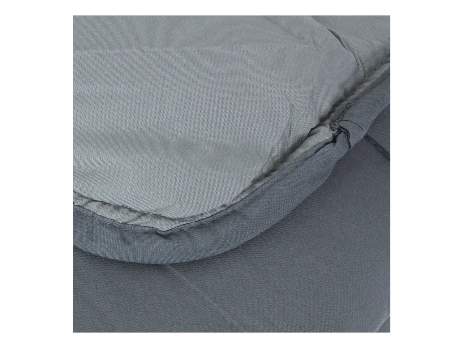 Couette hiver 200x200 cm COCOON BICOLORE Acier/Argent garnissage fibre polyester 400 g/m2