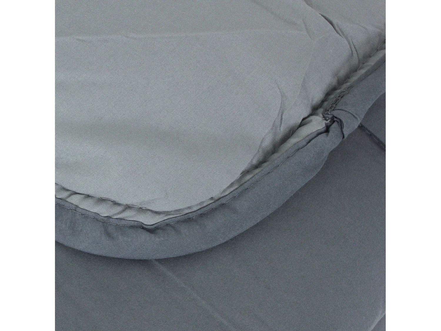 Couette été 140x200 cm COCOON BICOLORE Acier/Argent garnissage fibre polyester 200 g/m2