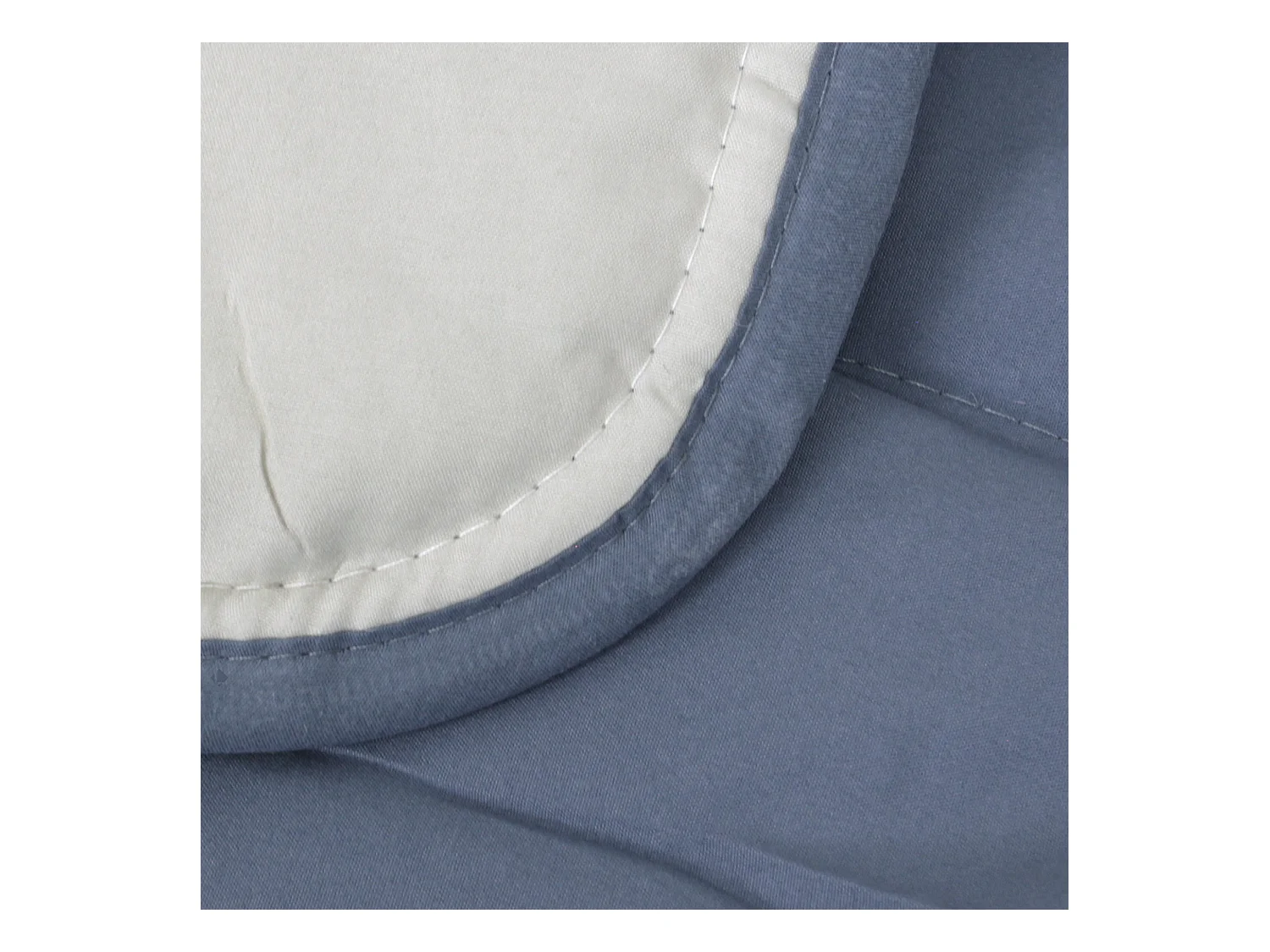 Couette hiver 140x200 cm COCOON BICOLORE Petrole/Mastic garnissage fibre polyester 400 g/m2