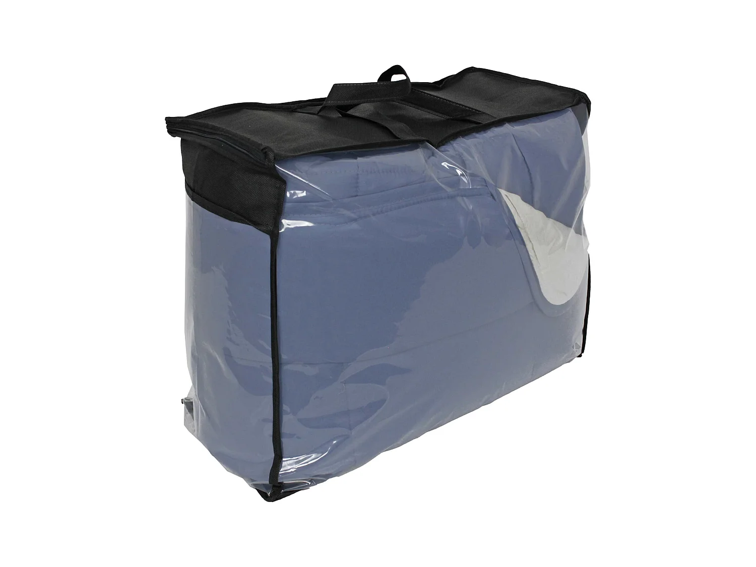 Couette hiver 140x200 cm COCOON BICOLORE Petrole/Mastic garnissage fibre polyester 400 g/m2