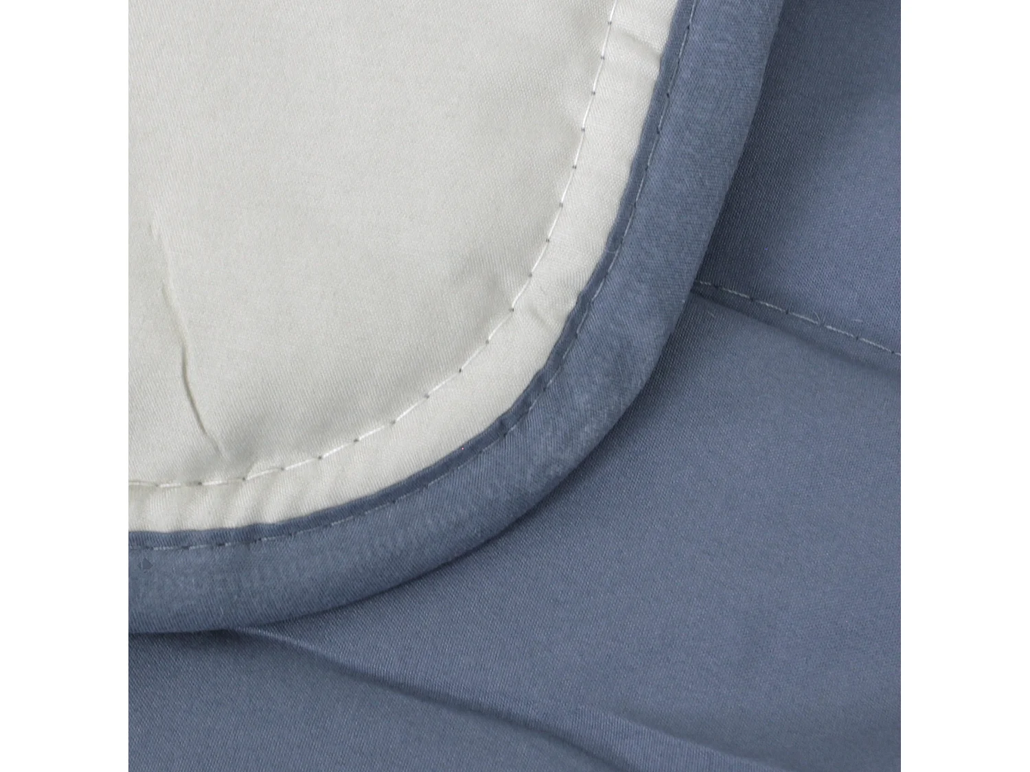 Couette hiver 140x200 cm COCOON BICOLORE Petrole/Mastic garnissage fibre polyester 400 g/m2