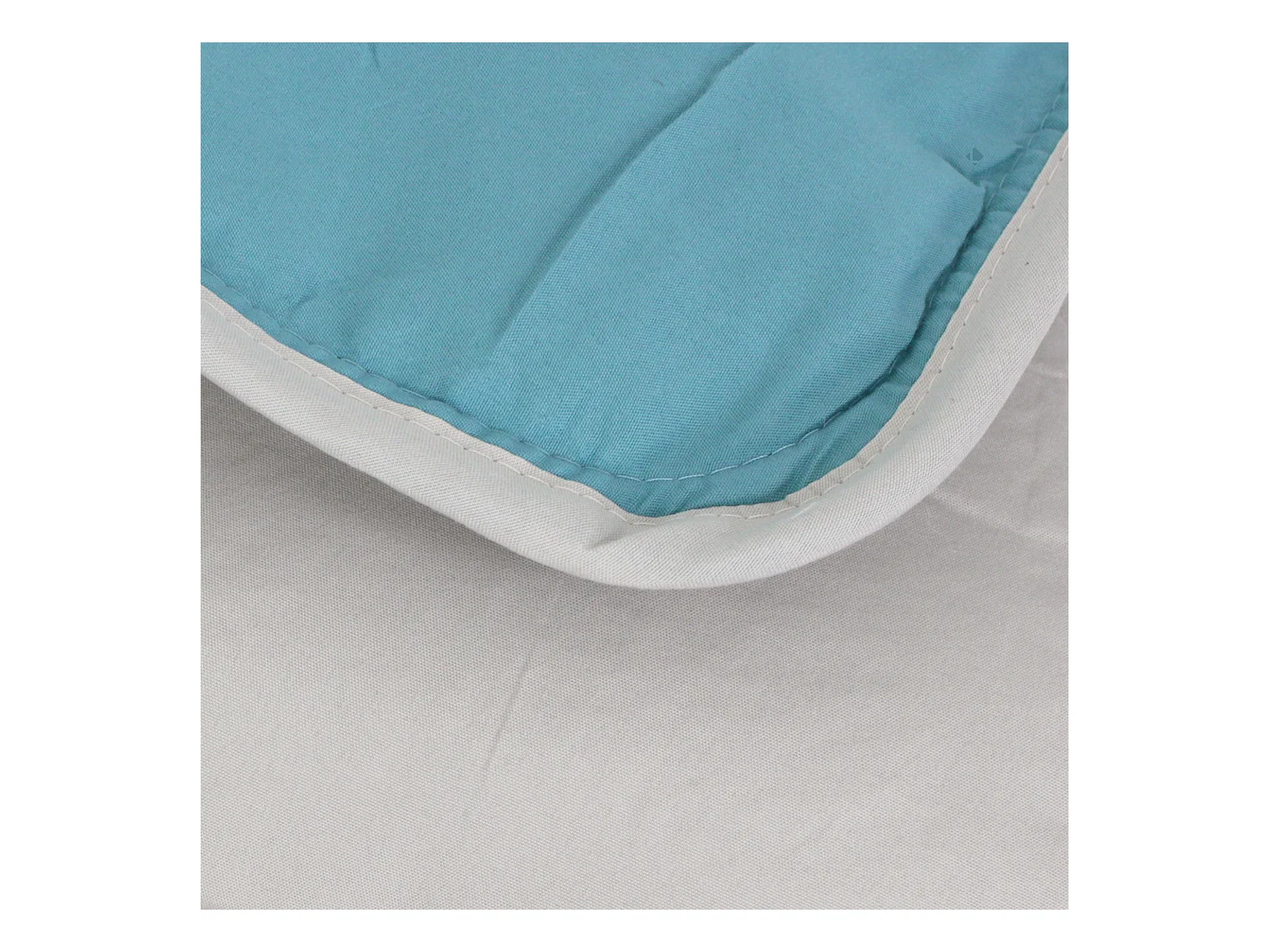 Couette été 140x200 cm COCOON BICOLORE Lac/Galet garnissage fibre polyester 200 g/m2