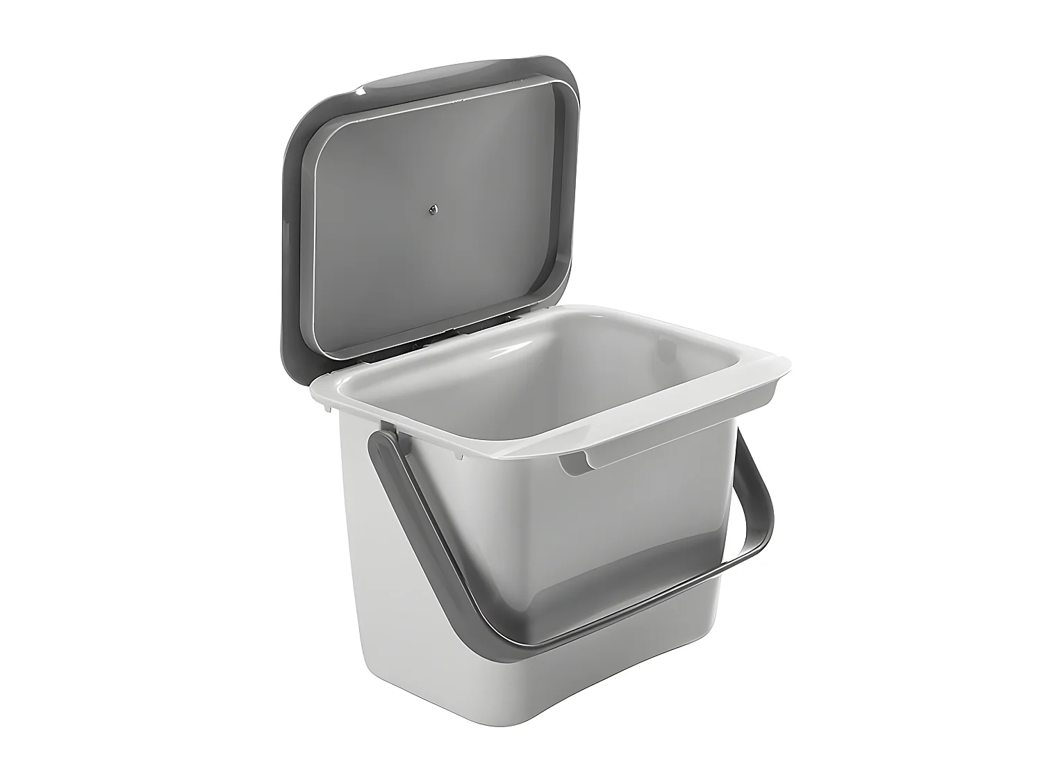 Organische Afvalbak met Grijze Kunststof Deksel 400 cl