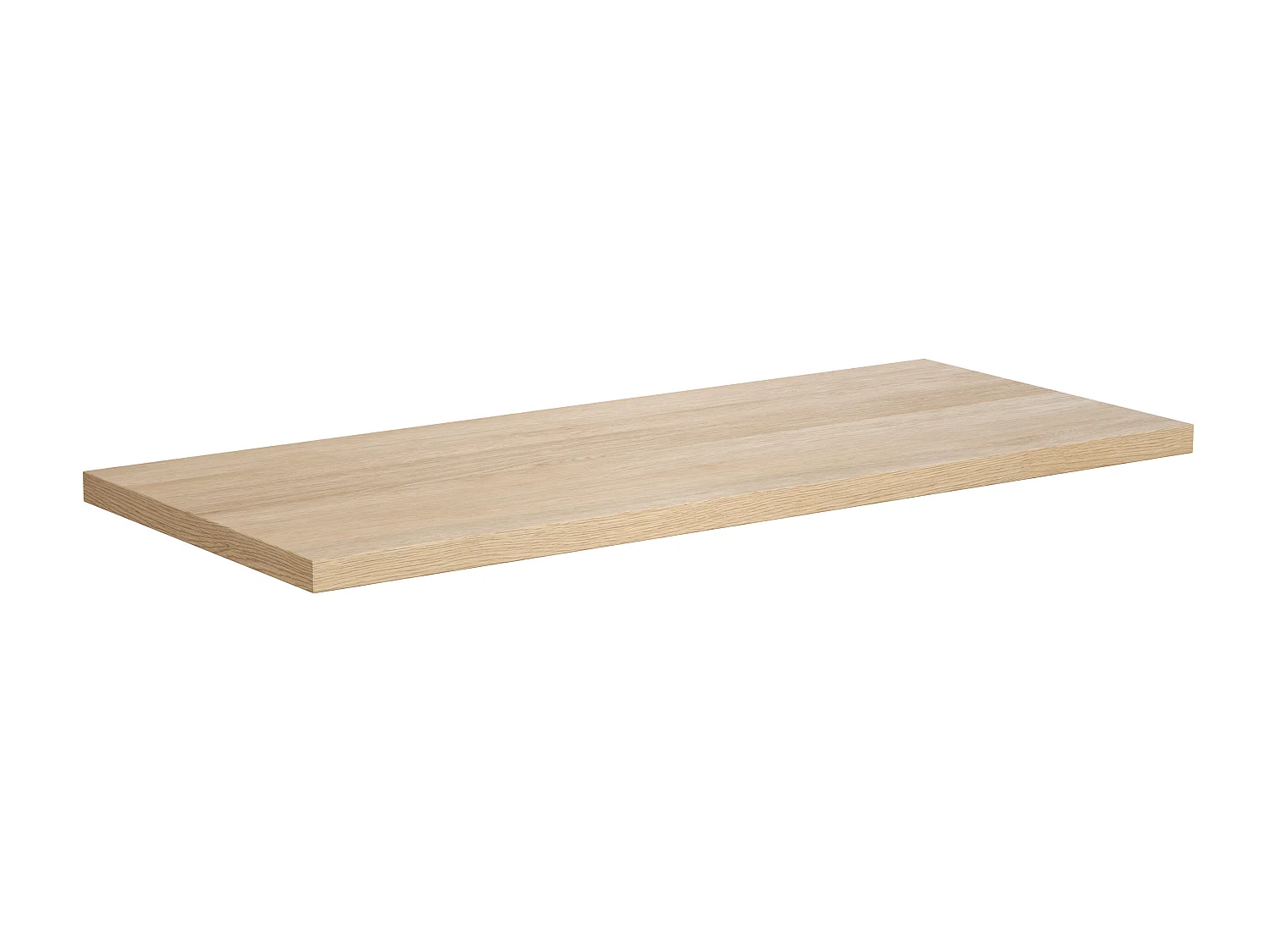 Wastafelmeubel met opbergvak en plank - 120 cm - Eikenfineer - COSMOTI