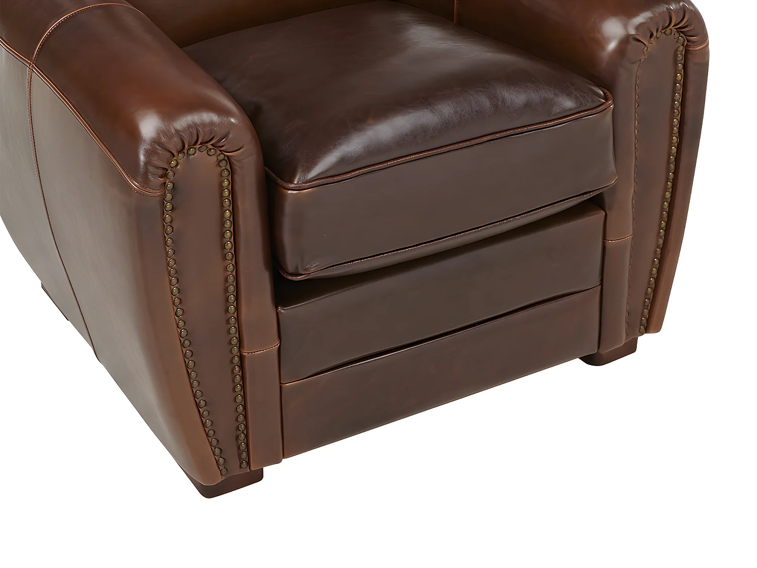 Ledersessel Vintage - Braun - BAUDOIN