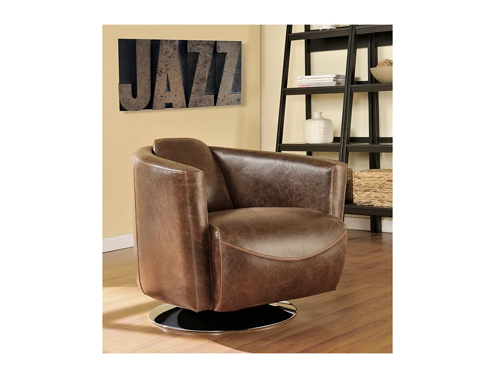 Clubsessel Leder - Vintage Leder - FLORENTIN