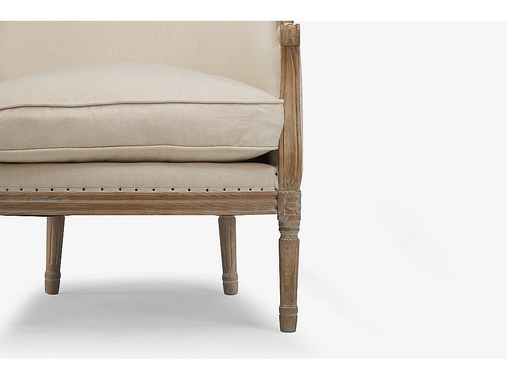 Sillón de lino ALIENOR - Beige