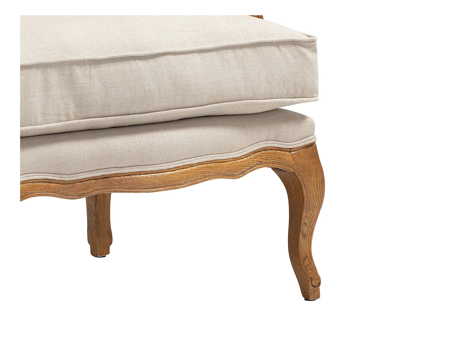 Fauteuil bergère en tissu MAHAUX - Beige