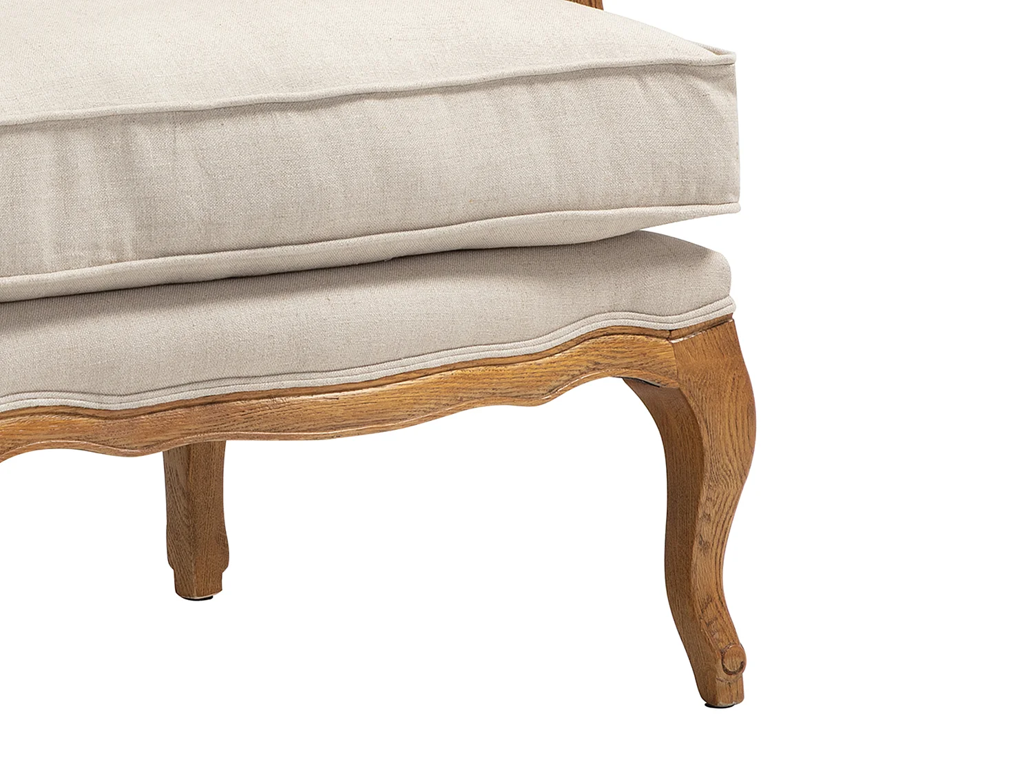 Fauteuil bergère en tissu MAHAUX - Beige