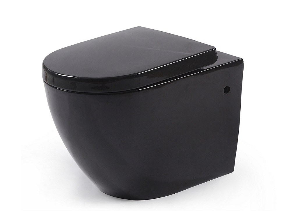 Inodoro (WC) suspendido cerámica color negro KENJI