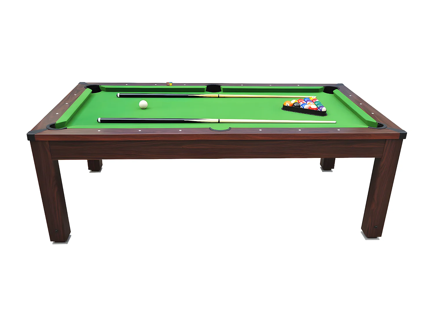 Tavolo trasformabile - Biliardo IMPERIALE - altezza regolabile - 207 x 114 x 79 cm