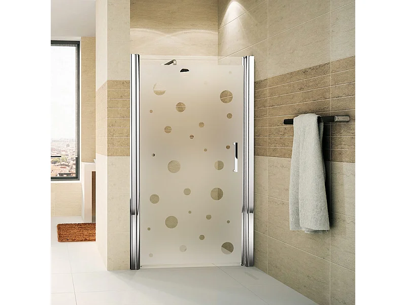 Film Fenêtre Anti Regard Occultant - PETITES BULLES - Stickers Autocollant Brise-Vue pour Vitre & Porte de Douche - 145x75cm