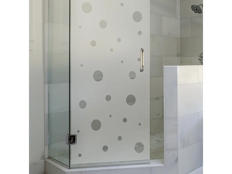 Film Fenêtre Anti Regard Occultant - PETITES BULLES - Stickers Autocollant Brise-Vue pour Vitre & Porte de Douche - 145x75cm