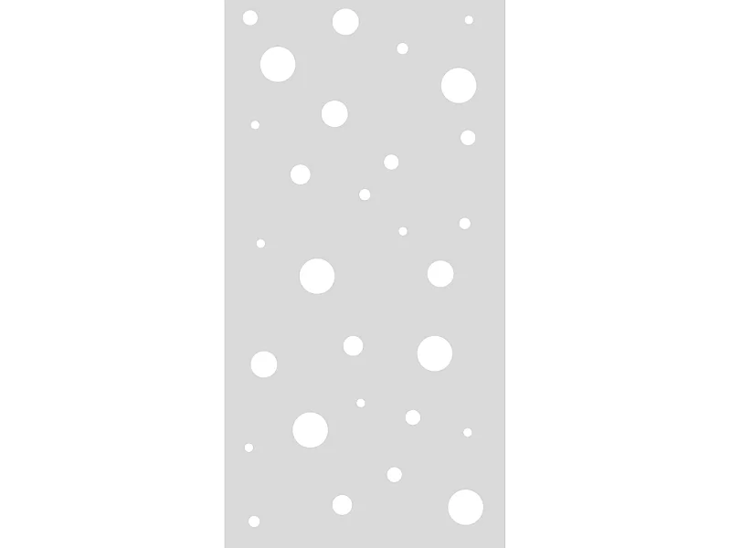 Film Fenêtre Anti Regard Occultant - PETITES BULLES - Stickers Autocollant Brise-Vue pour Vitre & Porte de Douche - 145x75cm