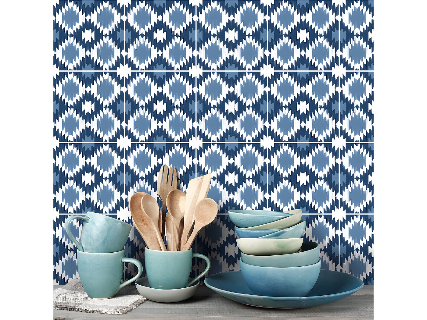 Stickers muraux - Sticker Mural Carrelage adhésif Cuisine Salle de Bain