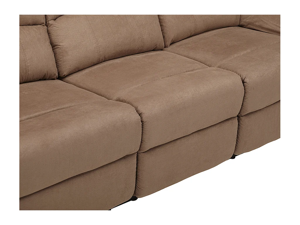 Driezits relaxbank microvezel HERNANI - Taupe