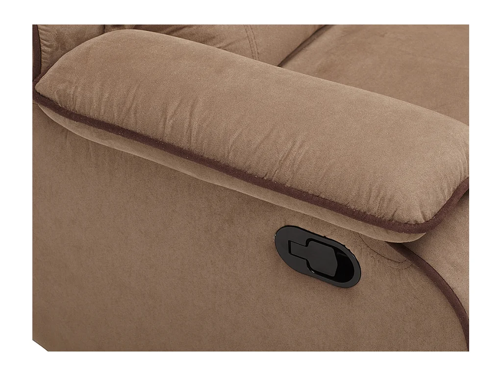 Driezits relaxbank microvezel HERNANI - Taupe