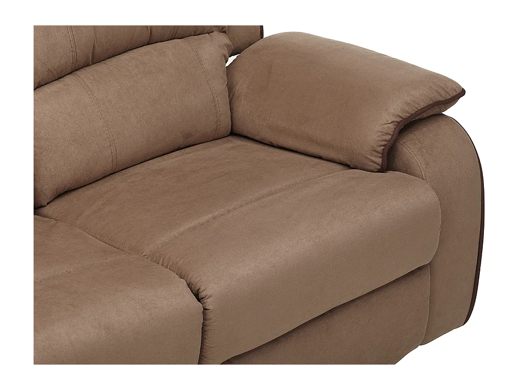 Relaxsofa 2-Sitzer - Microfaser - Taupe - HERNANI
