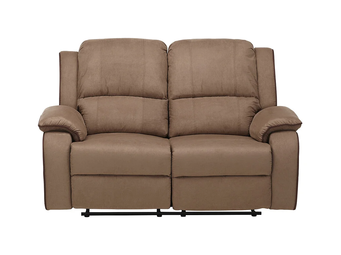 Relaxsofa 2-Sitzer - Microfaser - Taupe - HERNANI