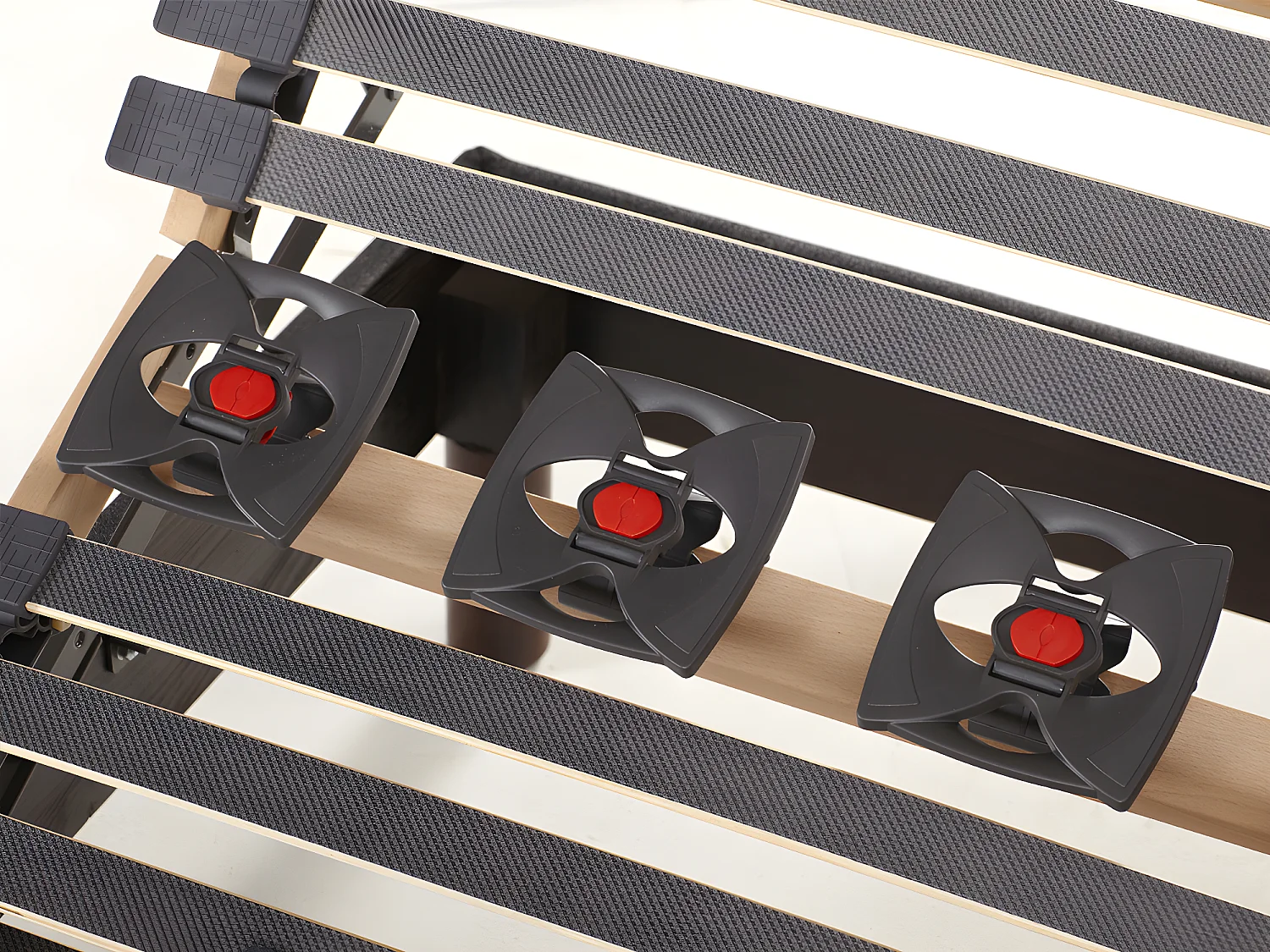 Elektrische ontspanningsset met vormgeheugen en antraciet stof THESEE van NATUREA - 2 x 80 x 200 cm