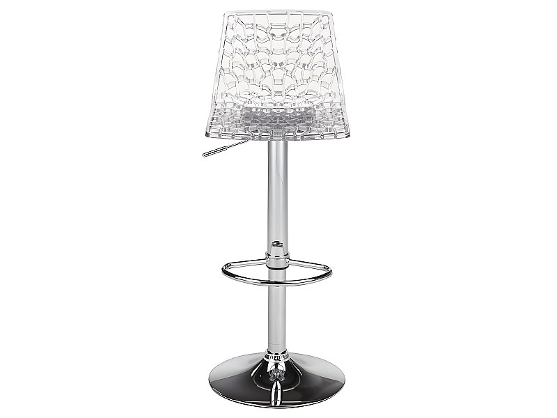 Transparent polycarbonate bar stool, CLARK