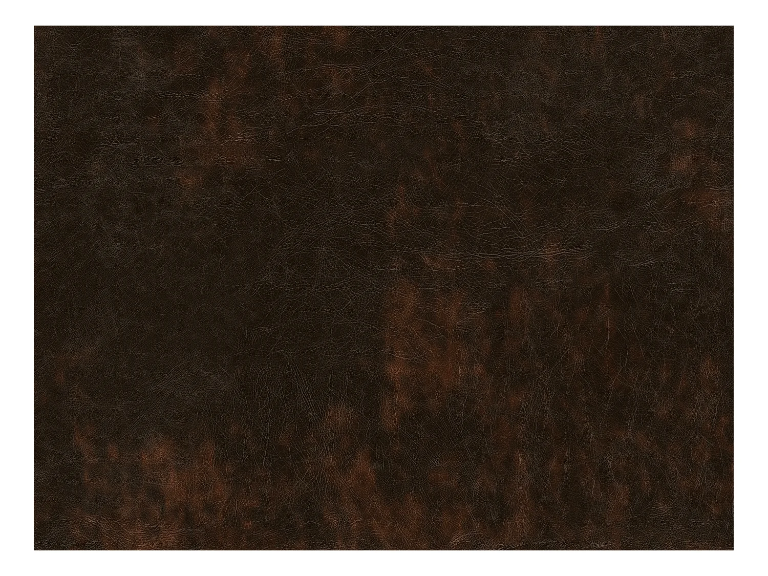 Chesterfield Ledersofa 2-Sitzer - Büffelleder - Braun - BRENTON