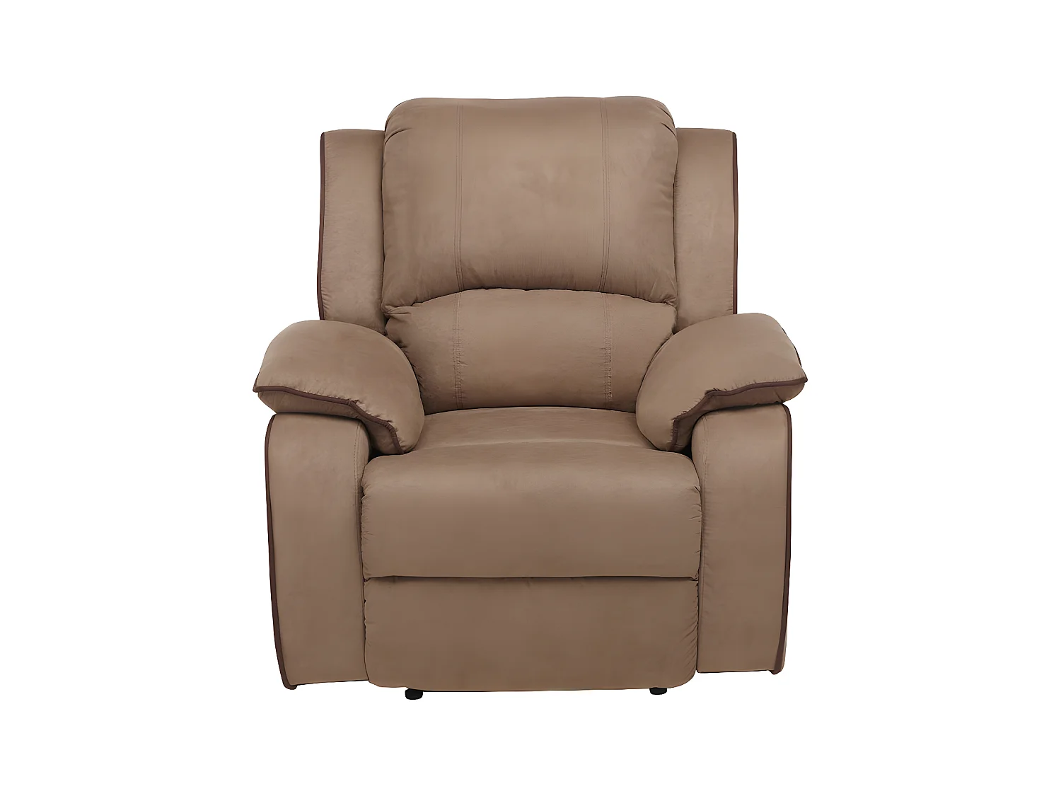 Fauteuil relax en microfibre HERNANI - Taupe