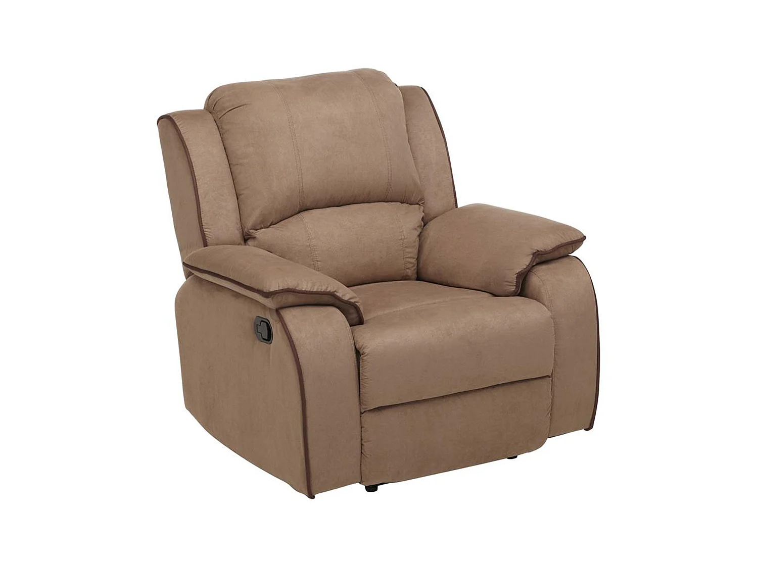 Fauteuil relax en microfibre HERNANI - Taupe