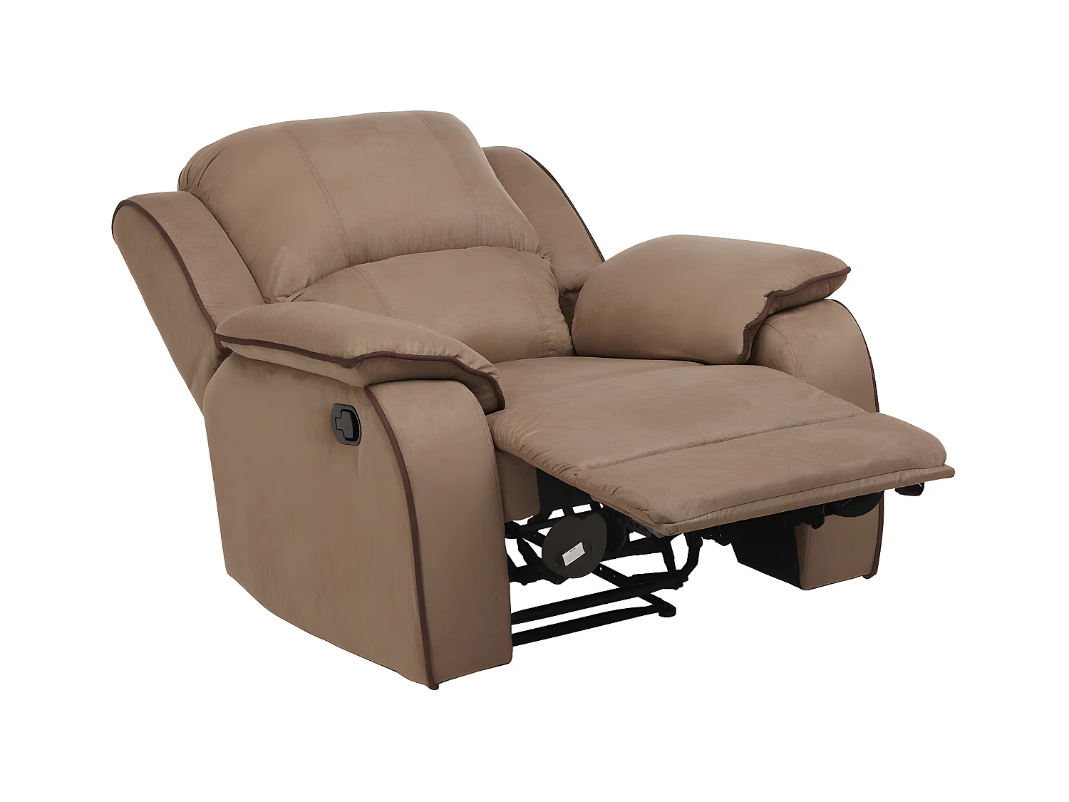 Fauteuil relax en microfibre HERNANI - Taupe