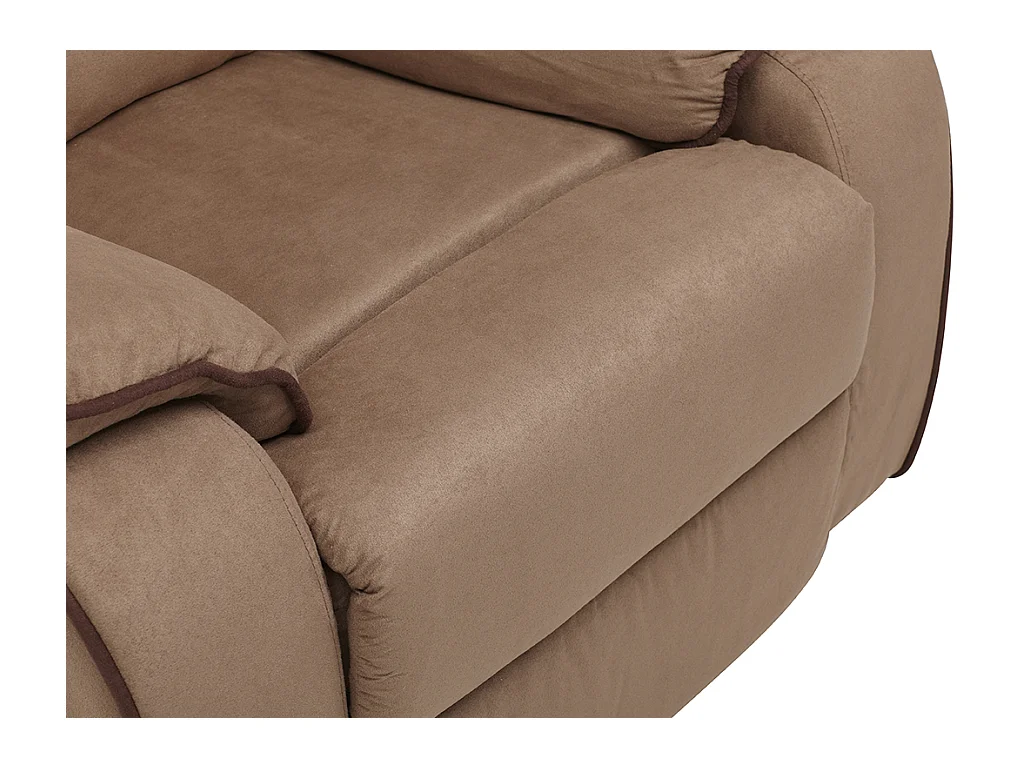 Fauteuil relax en microfibre HERNANI - Taupe