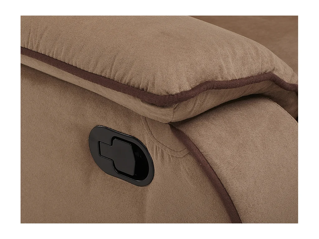 Fauteuil relax en microfibre HERNANI - Taupe