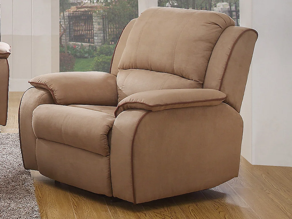 Relaxsessel Fernsehsessel - Microfaser - Taupe - HERNANI