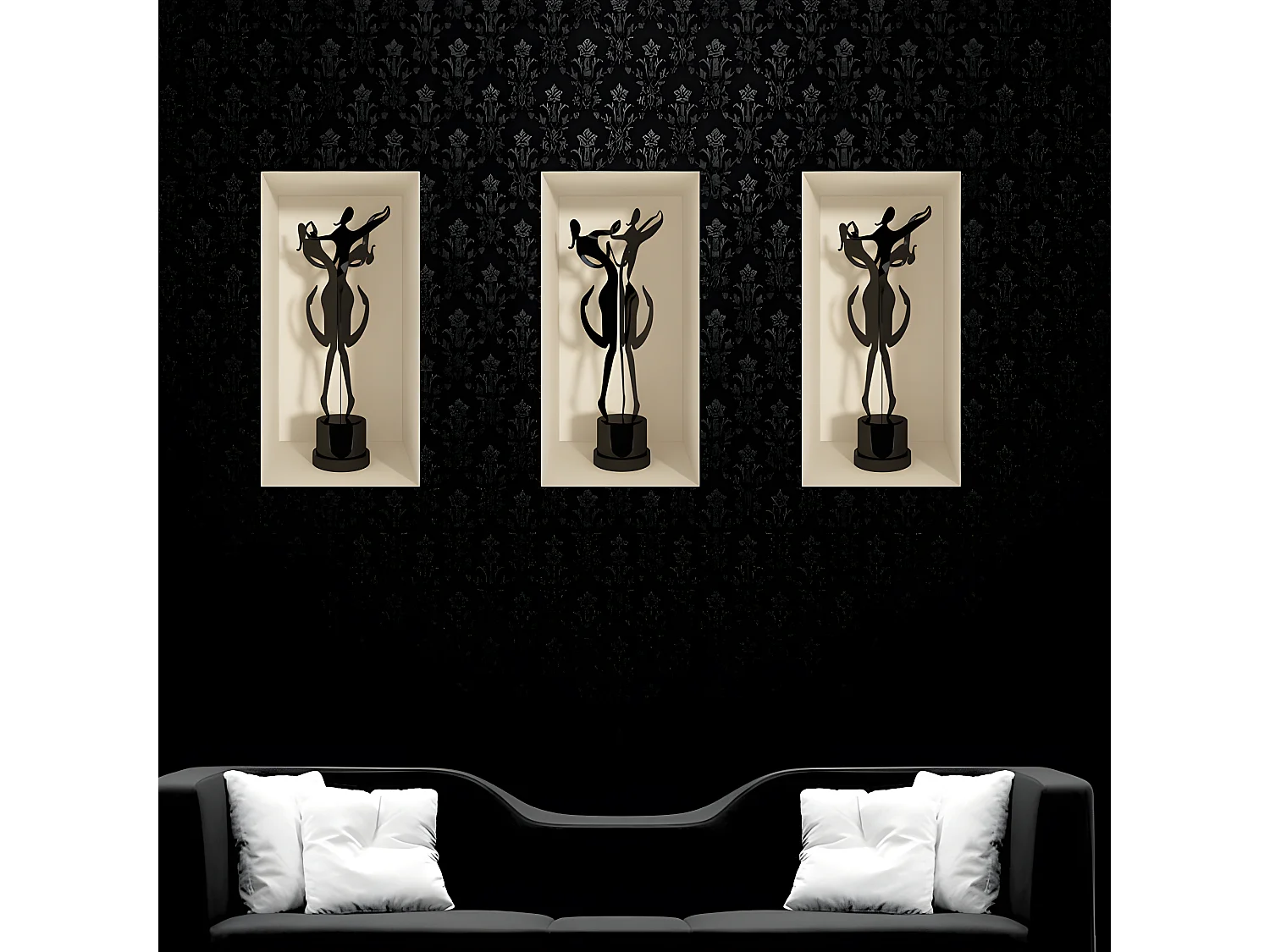 Sticker effet 3D figures 80 x 120 cm