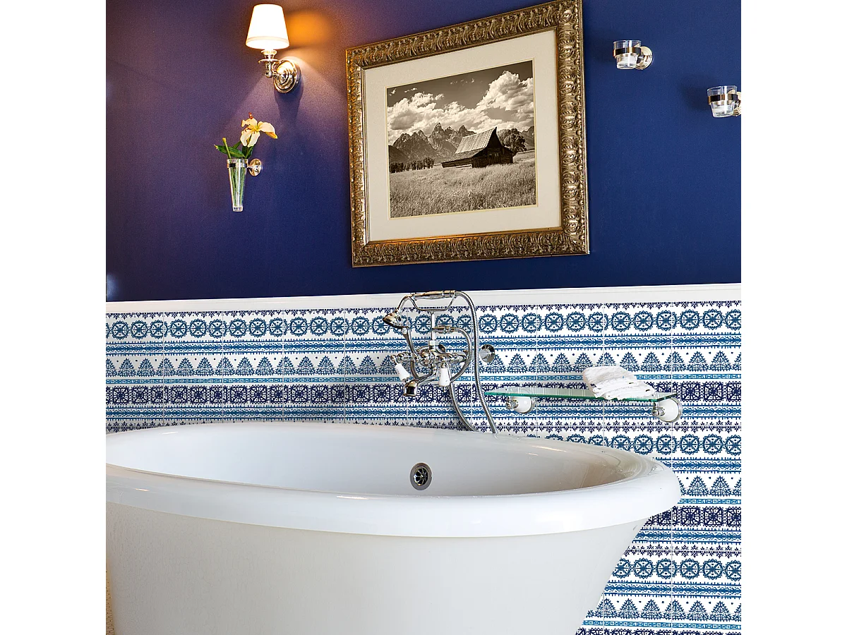 Sticker Mural Carrelage adhésif Cuisine Salle de Bain - 60 STICKERS CARREAUX DE CIMENT ETHNIQUE ACCRA - 60stickers15x15cm