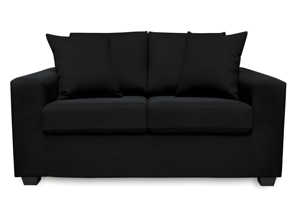 2-Sitzer-Sofa Stoff Yudo - Schwarz