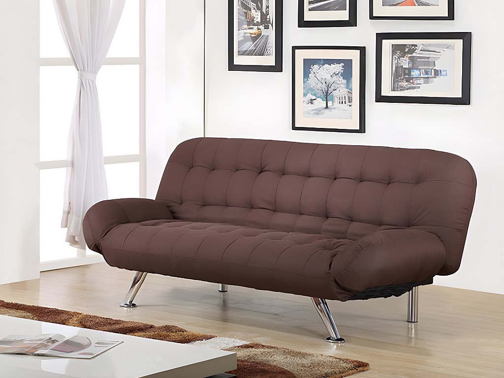 Schlafsofa Klappsofa Stoff BERRY - Grau günstig kaufen