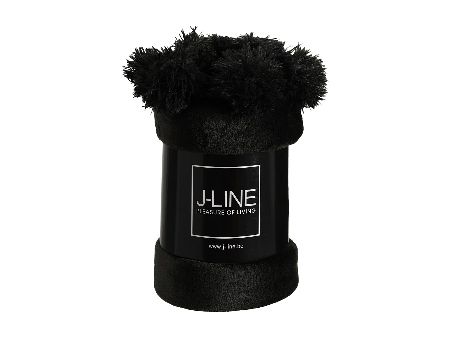 Plaid à Pompons "Blanket" 130x170cm Noir