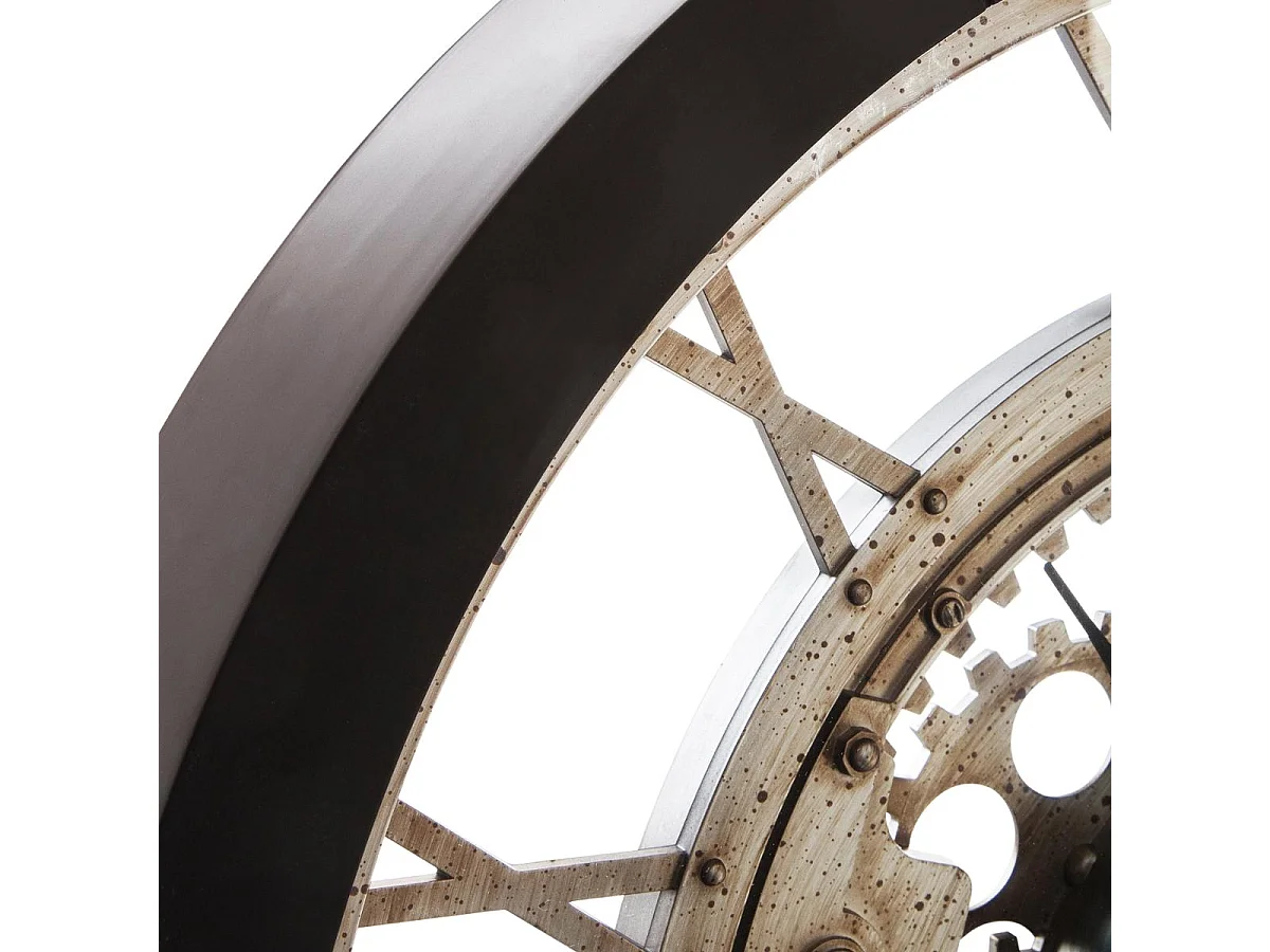 Horloge Murale "Méca" 61cm Noir