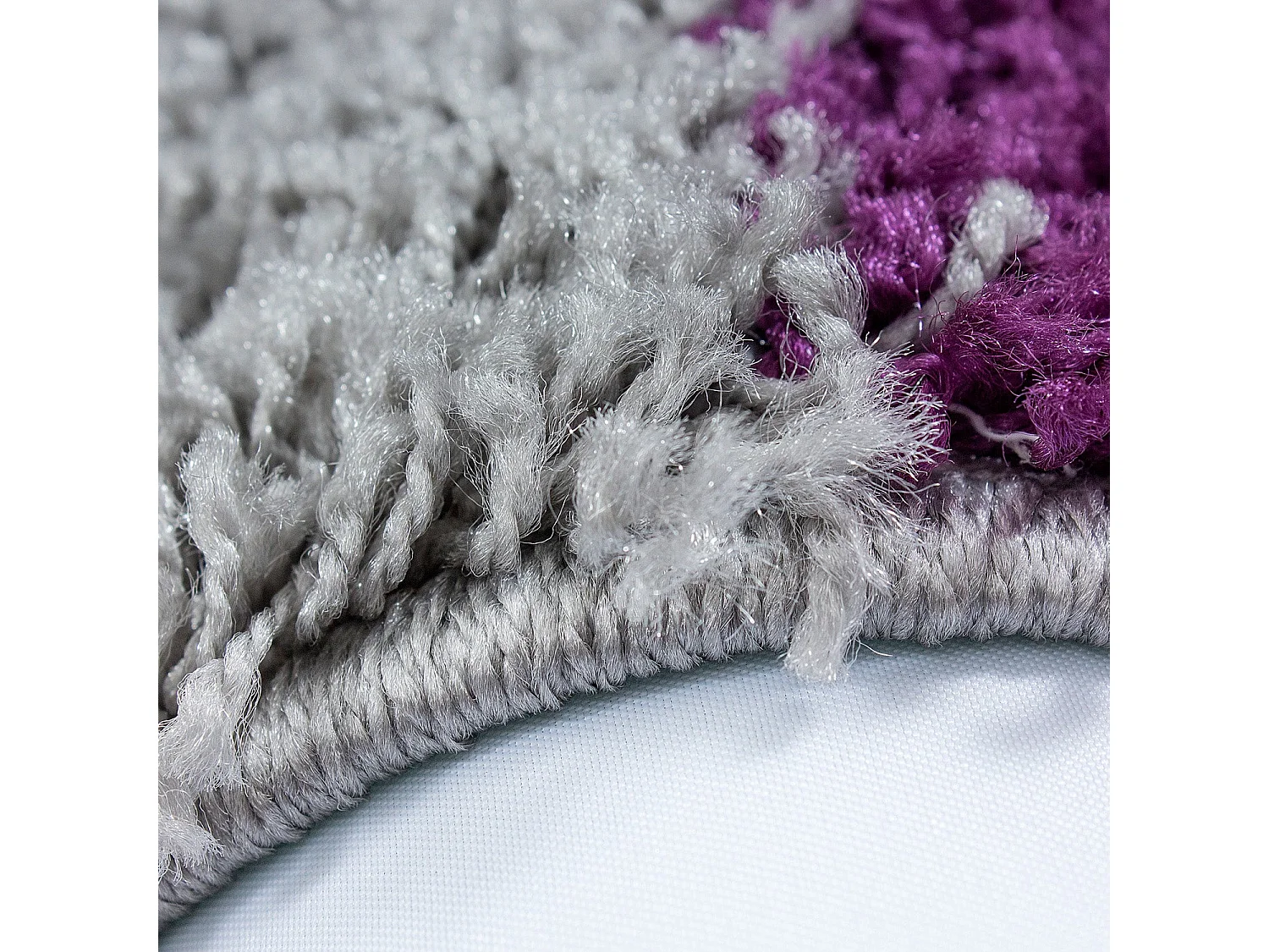 SHAGGY - Tapis à Carreaux - Violet 200 x 290 cm