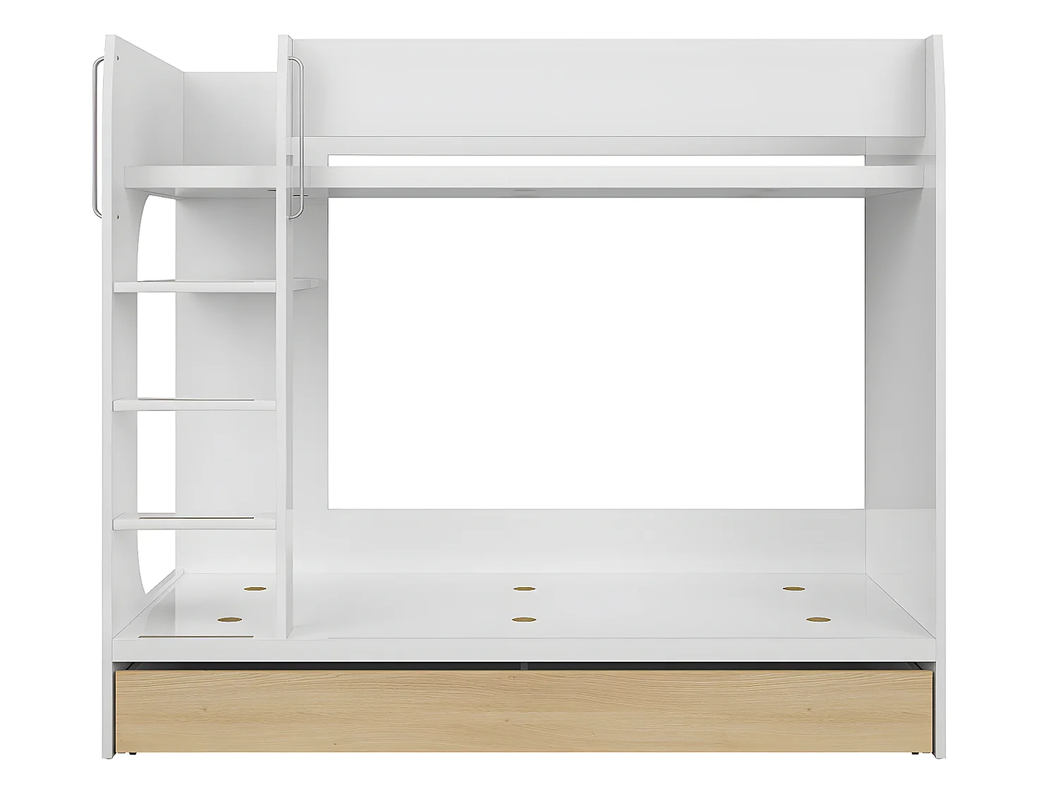 Pop stapelbed wit 80x180 inclusief bodem en lade