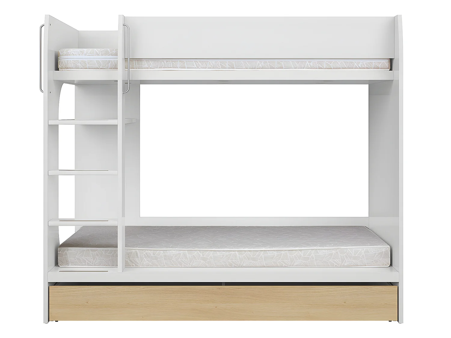 Pop stapelbed wit 80x180 inclusief bodem en lade