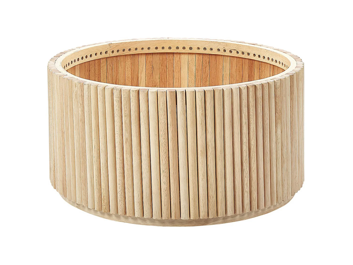 Tavolino da caffè legno chiaro ⌀ 70 cm KIRKWOOD