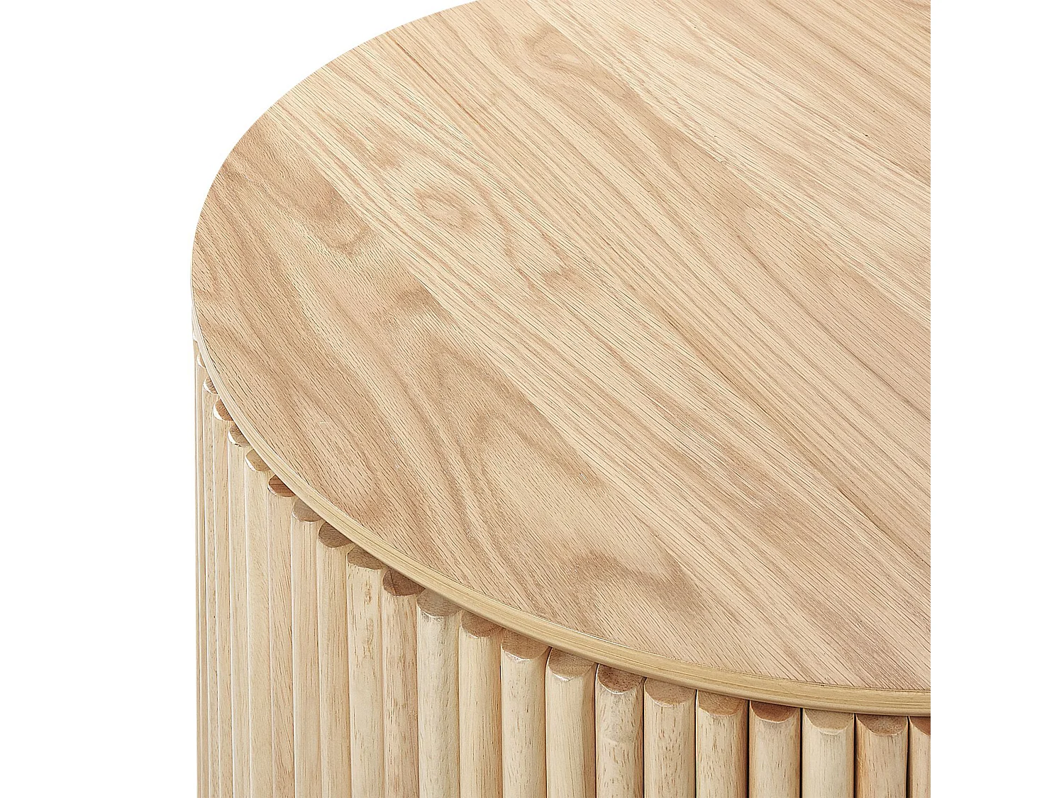 Tavolino da caffè legno chiaro ⌀ 70 cm KIRKWOOD