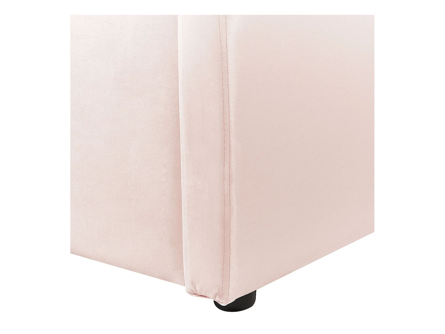 Onderschuifbed Fluweel EYBURIE 90 x 200 cm Pastelroze