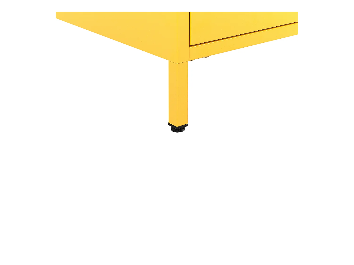 Nachtkastje met 2 lades MALAVI Metaal Geel