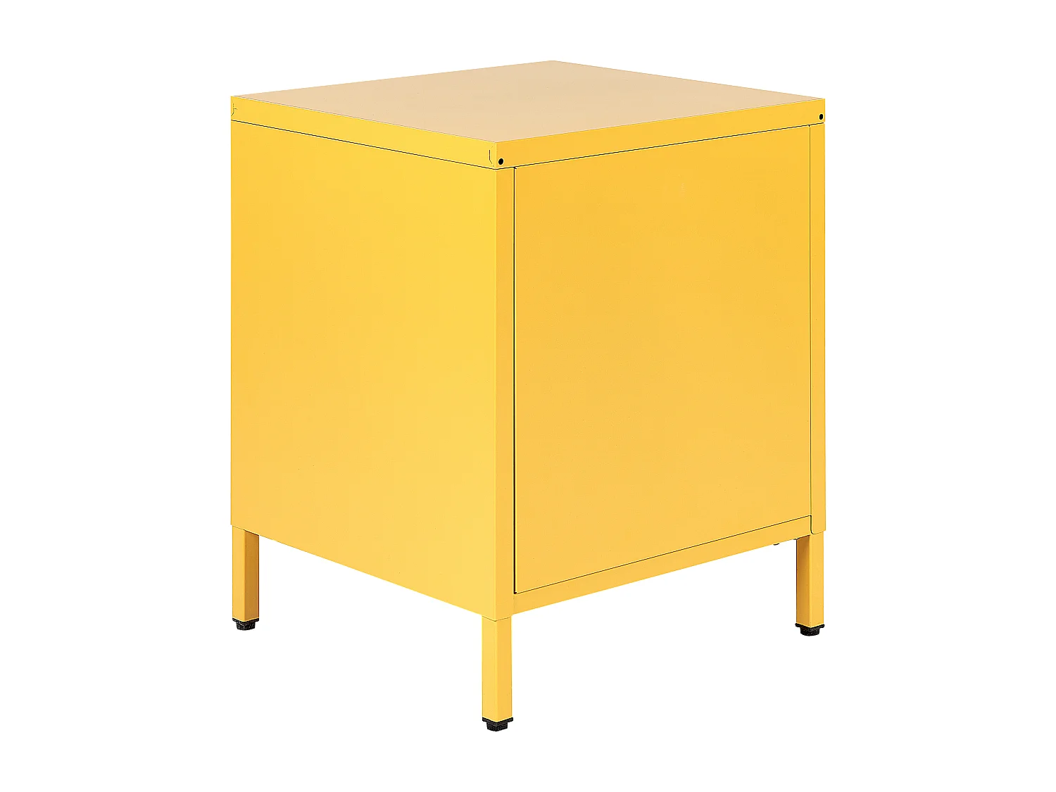 Table de nuit à 2 tiroirs MALAVI Métal Jaune