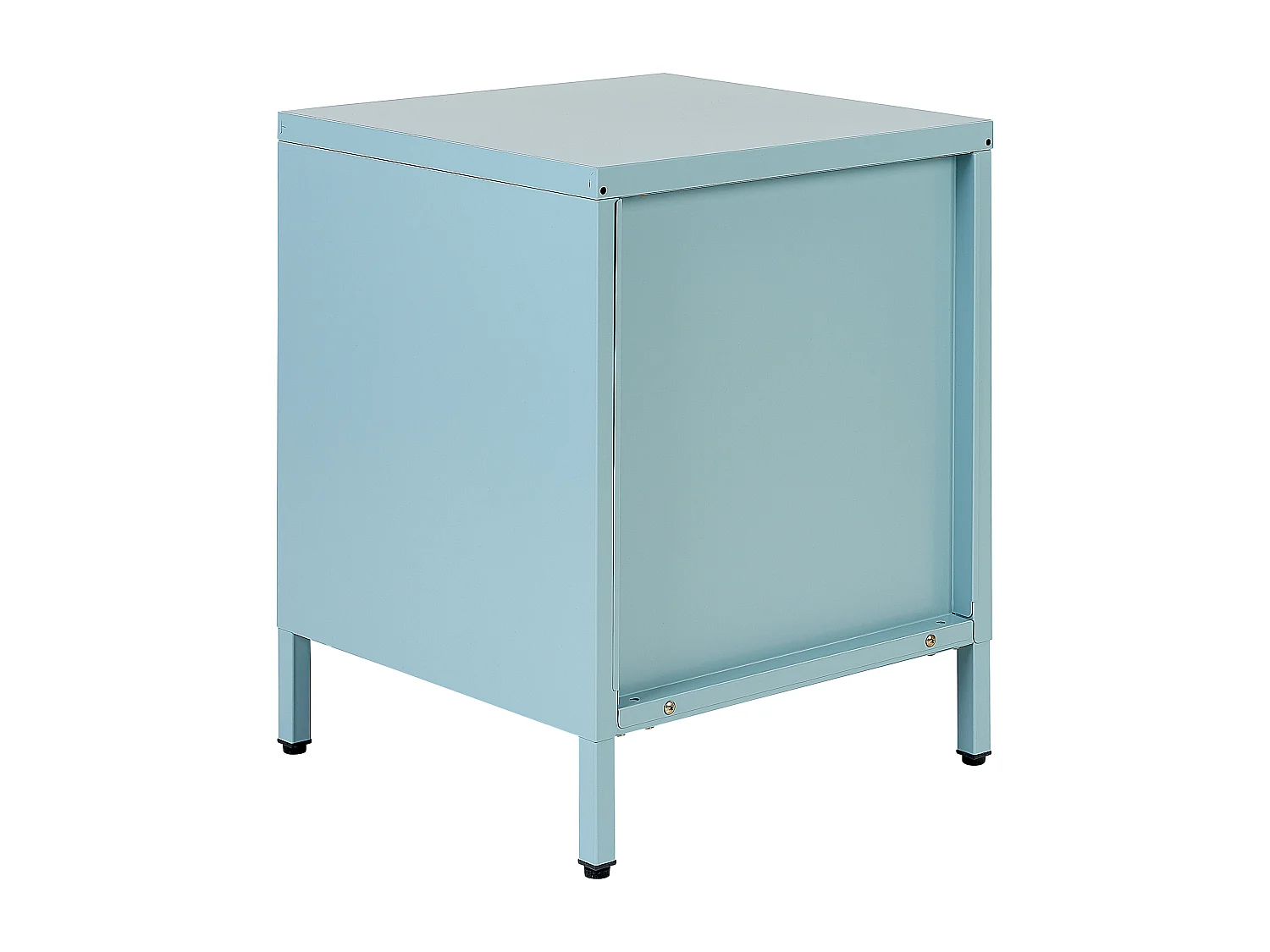 Comodino 2 cassetti MALAVI Metallo Azzurro