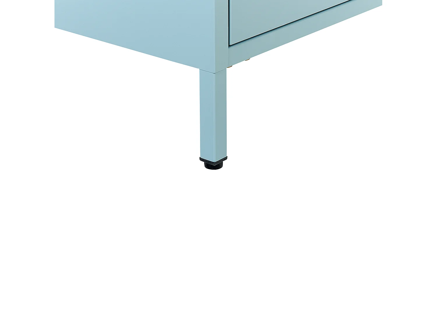 Comodino 2 cassetti MALAVI Metallo Azzurro