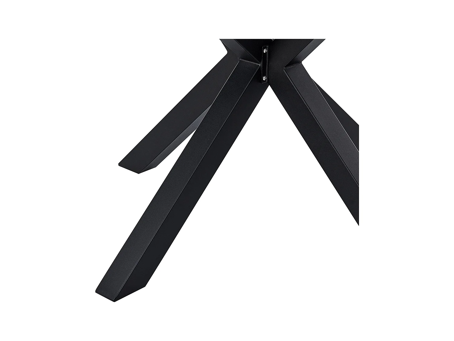 Tuin eettafel MALETTO 120 cm 120 cm Glas Zwart